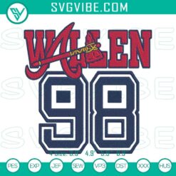 Music Embroidery Designs, Embroidery Designs, 98 Braves Morgan Wallen 10