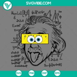Disney, SVG Files, Albert Einstein SpongeBob SVG Image albert einstein, 5