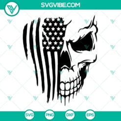 American, SVG Files, American Flag Skull SVG File, USA Flag SVG Files, 9