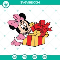 Christmas, Disney, SVG Files, Baby Minnie SVG File, Christmas Baby Minnie Mouse 5