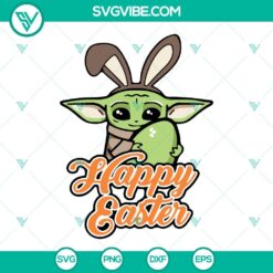 Easter, Movies, SVG Files, Baby Yoda Happy Easter SVG Image, Easter Egg SVG 8