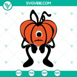 Halloween, Musics, SVG Files, Bad Bunny Sad Heart Pumpkin Halloween SVG File 6