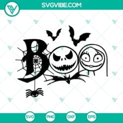 Halloween, Movies, SVG Files, Boo Jack And Sally SVG Images, Boo SVG File, Jack 12