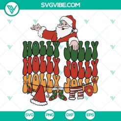 Christmas, SVG Files, Christmas Holly Jolly SVG Images, Santa Claus Christmas 8