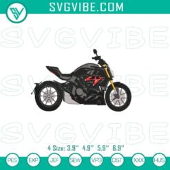 Embroidery Designs, Ducati Diavel Motorcycle Embroidery Designs car embroidery  7