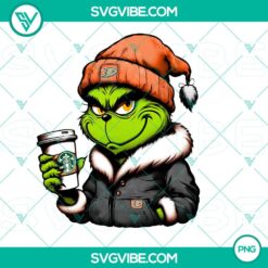 Christmas, PNG Files, Grinch Anaheim Ducks Drink Starbucks PNG Image Grinch 5