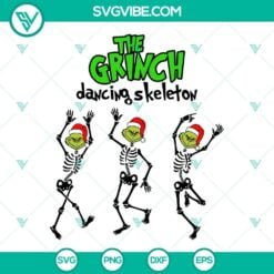 Christmas, SVG Files, Grinch Dancing Skeleton SVG Images, Grinch Santa Hat 4