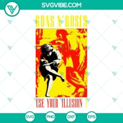 Musics, SVG Files, Guns N Roses SVG Images, Use Your Illusion I SVG Download 7