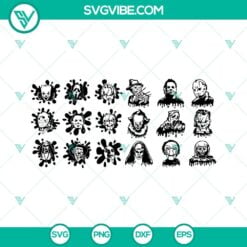 Halloween, SVG Files, Halloween Character SVG File Bundle, Horror Character SVG 11