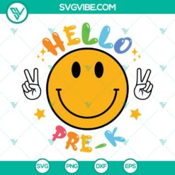 School, SVG Files, Hello Back To School SVG File BUNDLE, First Day Of School 12