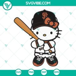 Baseball, Sports, SVG Files, Hello Kitty San Francisco Giants SVG Download, San 1