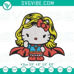 Embroidery Designs, Hello Kitty Super Girl Embroidery Designs   8