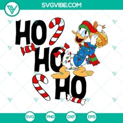 Christmas, Disney, SVG Files, Ho Ho Ho Donald Duck Christmas SVG File, Disney 13