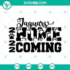 Football, Sports, SVG Files, Jaguars Homecoming 2022 SVG Images DXF EPS PNG 3