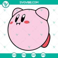 Game, SVG Files, Kirby SVG Image Bundle, Cute SVG File, Video Game Character 10