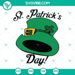 St Patrick's Day, SVG Files, Leprechaun Hat St Patricks Day SVG Image, 2