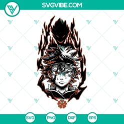Anime, SVG Files, Liebe SVG Image, Black Clover SVG Image, Anime Devil SVG File 13