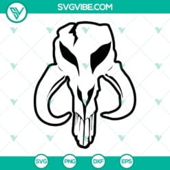 Movies, SVG Files, Mandalorian Helmet SVG Images Bundle, Mythosaur Skull SVG 4