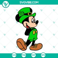 Disney, St Patrick's Day, SVG Files, Mickey Minnie Mouse Leprechaun SVG Images 11