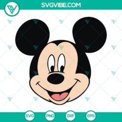 Disney, SVG Files, Mickey Mouse Face SVG Image, Disney Mickey Mouse Face SVG 5