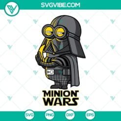 Movies, SVG Files, Minion Darth Vader Star Wars SVG Image, Despicable Me 12