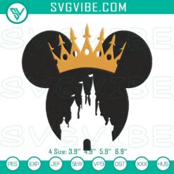 Disney Embroidery Designs, Embroidery Designs, Minnie Head Crown Embroidery 13