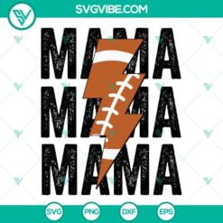 Sports, SVG Files, Papa Mama Football SVG File Bundle, Football Mom SVG Images, 16