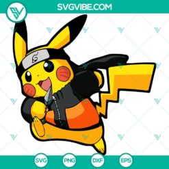 Anime, SVG Files, Pikachu Naruto SVG Files, Naruto Pokemon SVG Images PNG DXF 2
