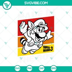 Movies, SVG Files, Raccoon Mario Made In The 80s SVG File, Super Mario 3 SVG 14