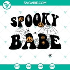 Halloween, SVG Files, Spooky Babe Halloween SVG File PNG DXF EPS Digital Design 8
