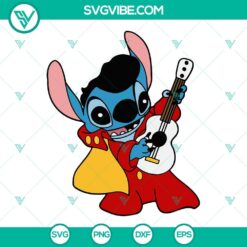 Disney, Musics, SVG Files, Stitch As Elvis SVG Download, Elvis Presley SVG 2