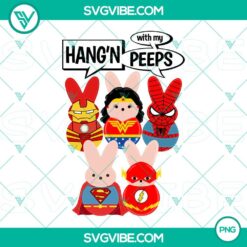 PNG Files, Superheroes Easter Bunny PNG Files, Cute Bunny Superheroes PNG Files 6