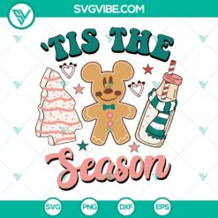 Christmas, Disney, SVG Files, Tis The Season Mickey Gingerbread SVG Download, 7